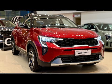 New Kia Sonet X Line ( 2025 ) - Luxury Compact SUV | Intense Red
