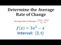 Understanding Average Rate of Change