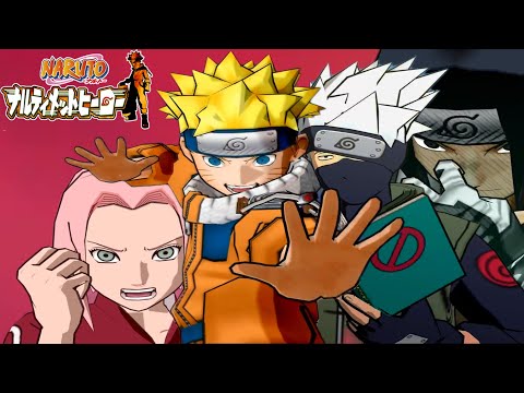 (4K) All Team 7 Movesets in Naruto Ultimate Ninja PS2!