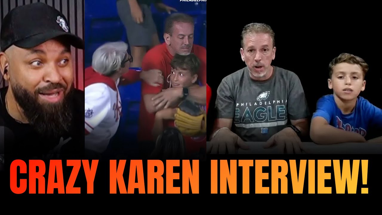 Crazy Karen STRIKES at Baseball Game Dad and Son Speak Out in Interview!