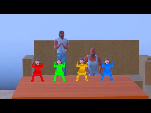 Tiny Colourful Squid doll Vs Franklin in Indian Bike Driving 3D