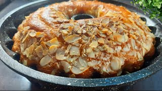 The famous 5-minute French yogurt cake ‼️ the moist and fluffy cake that melts in your mouth!