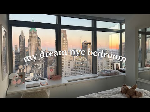 my dream nyc bedroom 💌 aesthetic + decorating, organizing skincare