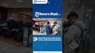 Job Fair Disnaker Depok Diserbu Ribuan Pencari Kerja, Antrean Panjang Mengular