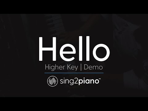 Hello (Male/Higher Key – Piano Karaoke Demo) Adele