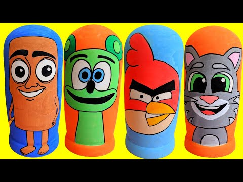 ASMR UNBOXING Talking Tom Vs Angry Birds Nostalgic Shows!! Satisfying Unboxing Review ❤️#talkingtom