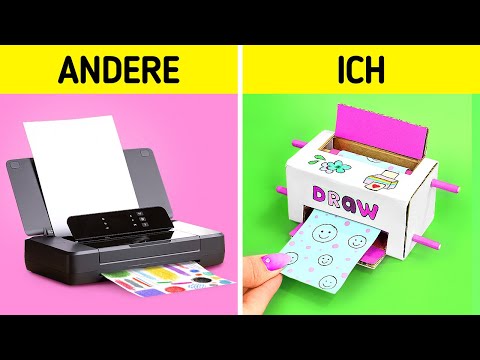 Niedlicher DIY-Drucker aus Pappe! Erstaunliche Erziehungsideen von 123 GO!