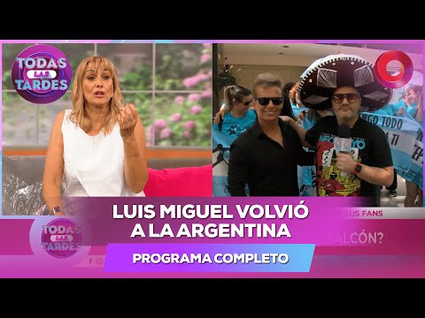 Luis Miguel volvió a la Argentina | #TodasLasTardes Completo - 17/12 - El Nueve