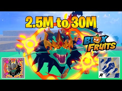 Can I Get 30M Bounty With Dragon Fruit? 2.5M To 30M  - Blox Fruit