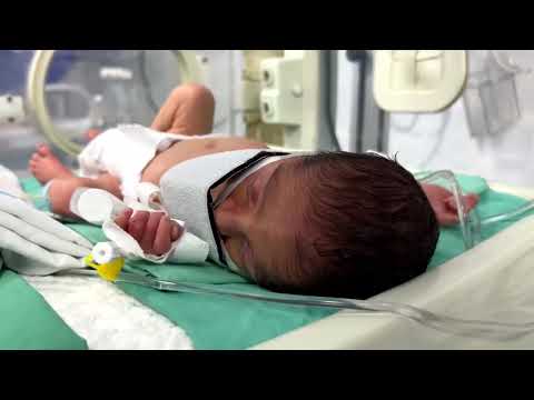YouTube video thumbnail: Shortages at Gaza Hospital Force Newborns to Share Incubators