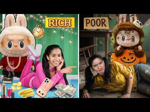  RICH vs POOR Labubu Land | Priti Vs Pari Who Wins?