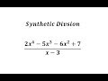 Synthetic Division Concepts and Techniques