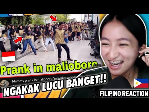 NGAKAK MUMMY PRANK DI MALIOBORO INDONESIA!! LUCU BANGET! | FILIPINO REACTION🇵🇭