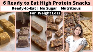 6 Ready-to-Eat Healthy Veg Protein Snacks Recipes for Weight Loss & Hormonal Health | Zero Sugar