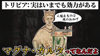 【ゆっくり解説】ジョンのやらかし、歴史を変える「マグナ・カルタ」【歴史解説】