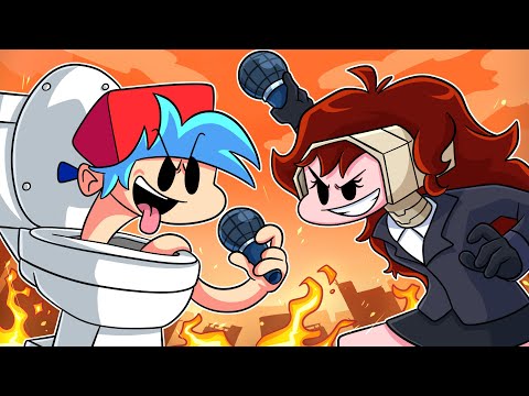 TITAN GF VS SKIBIDI BF! FNF Skibidi Toilet Animation