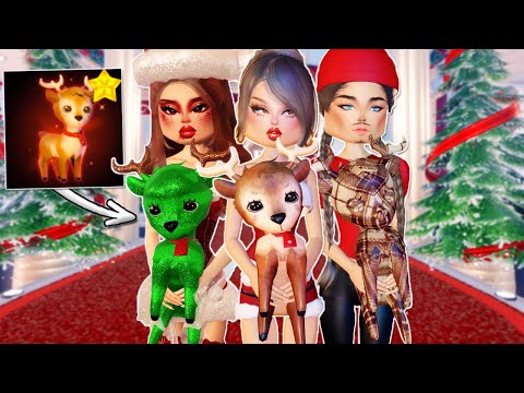 ONLY Using *NEW LIMITED* REINDEER PET For EVERY THEME In Dress To Impress!