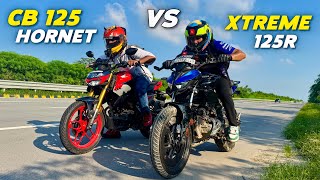 Honda CB 125 Hornet Vs Hero Xtreme 125R Drag Race  || K2K Motovlogs