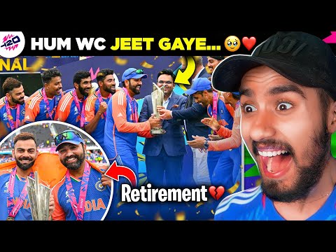 GOD'S PLAN BABY! INDIA WON THE T20 WC โค๏ธ ๐ญ | Rohit & Kohli RETIREMENT ๐ | IND vs SA FINAL
