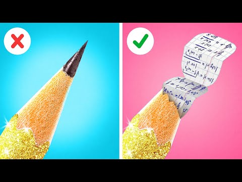 SCHOOL HACKS AND TRICKS 🌈 Cool Rainbow Crafts And Easy Art Ideas💵 Drawing With Pencil by 123 GO!
