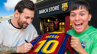 MESSI ME FIRMÓ LA CAMISETA DEL BARCELONA..