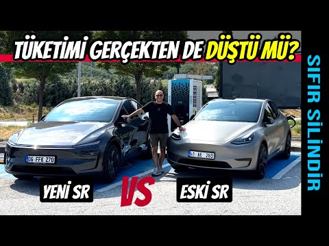 Yeni Tesla Model Y SR vs Eski Model Y SR Tüketim ve Menzil Testi | Otoban, Duble Yol ve Şehir İçi