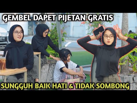 PRANK SHOLAWAT!! GEMBEL DAPET PIJETAN GRATIS DARI CEWEK BAIK