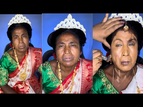 Bengali Bridal Makeup On Mature Skin ||Step By Step Full Makeover 💄