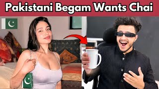 Omegle - Pakistani Begam Wants Chai - India Vs Pakistan  Latest News - Pakistan Roast On Omegle