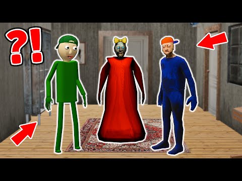 Red Granny vs Blue Baldi vs Green Grandpa - funny horror animation (p.212)
