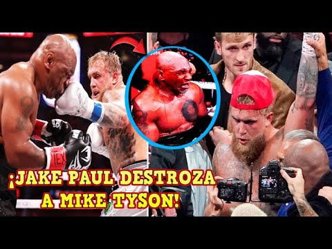 🚨JAKE PAUL DESTROZA a MIKE TYSON en la PELEA del AÑO ¡NO PODÍA SOSTENERSE de PIE!