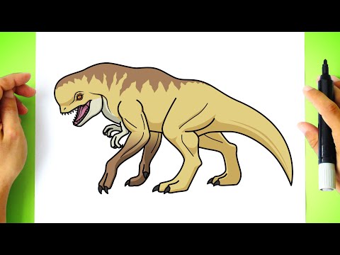How to DRAW D REX [ Distortus Rex ] - Jurassic World Rebirth
