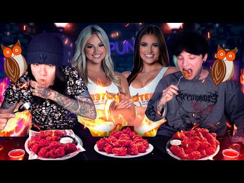 PROBAMOS LAS ALITAS MÁS PICANTES DE HOOTERS🔥