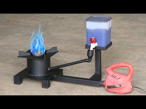 How To Make A Simple Waste Oil Stove | Homemade Diy Used Waste Oil Burner | DIY Waste Oil Stove