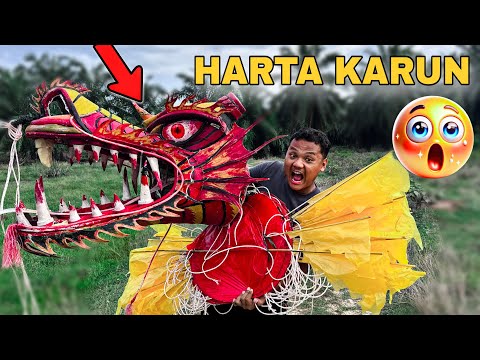 Hoki seumur hidup sekali😱nemu layang naga raksasa putus di tengah hutan