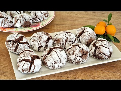 Вы не захотите ни с кем делиться!) ОЧЕНЬ вкусное шоколадное печенье БРАУНИ с трещинками.