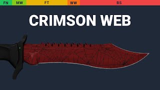 Bowie Knife Crimson Web Wear Preview