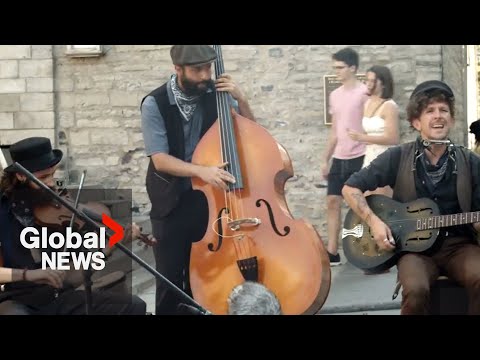 YouTube video thumbnail: “It’s Frustrating": Quebec City Forces Buskers to Perform in French Only