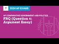 Exploring Argument Essay Techniques for AP Comparative Government