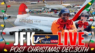 🔴LIVE JFK AIRPORT FREEZING Holiday Travel Rush! | DECEMBER 30, 2025