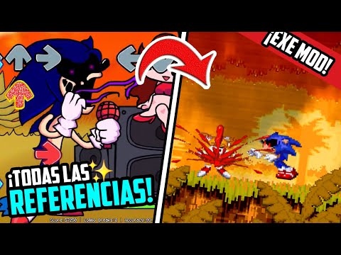 ¡TODAS LAS REFERENCIAS DEL MOD DE SONIC.EXE! - FRIDAY NIGHT FUNKIN' | I'm Night!