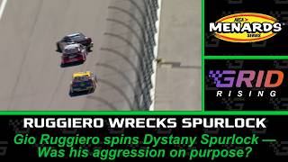 Intentional Or Mistake? Gio Ruggiero Spins Dystany Spurlock, Brings Out Late Caution | GRID Rising