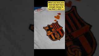 Homemade FC Barcelona t-shirt #firsttime