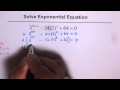 Exponential Equations and Factoring