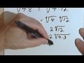 Simplifying Square Roots with the Product Rule