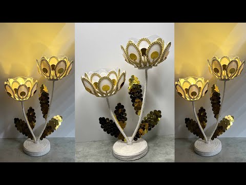 DIY Plastic bottle holder idea | Membuat tempat lilin dari botol plastik