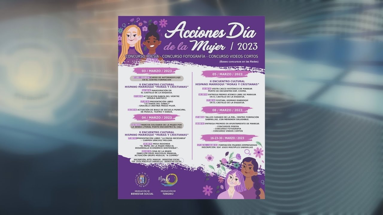 Programa de Actividades con motivo del Día de la Mujer