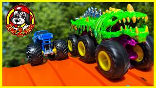 Monster Jam & Hot Wheels Monster Trucks GINORMOUS OUTDOOR RACING COMPILATION