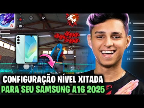 MELHOR SENSI + DPI GALAXY A16 NOVA ATUALIZAÇÃO FREE FIRE 2025