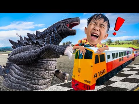 นั่งรถไฟจิ๋วตามล่า ก็อตซิลล่า ภูเขาไฟญี่ปุ่น | พี่โฟล์คและน้องแฝด
